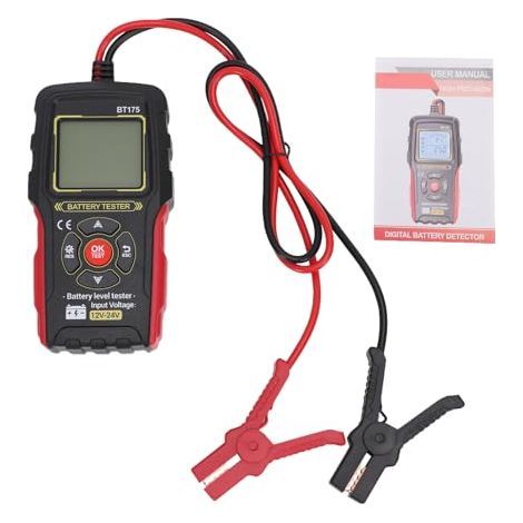 Testeur de Batterie 12 V 24 Analyseur Voiture Universel Mesure D'affichage rétroéclairé CCA 50-1999 3AH-200AH Tension Batteries pour L'entretien des Véhicules - (1/5)