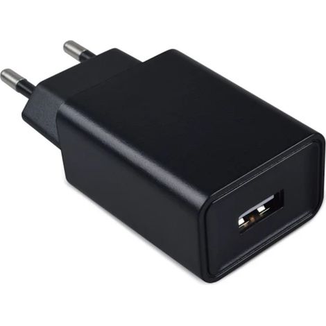 Chargeur de téléphone 5V/2A, adaptateur de charge rapide, port USB, prise de charge rapide, AC100-240V 50-60Hz, tête de chargeur à port unique, noir, UE (1/4)