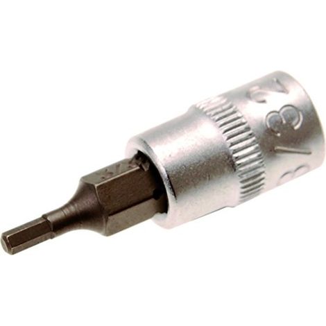 BGS Bit-Einsatz Antrieb Innenvierkant 6,3 mm (1/4") Innensechskant 3/32" - 2740