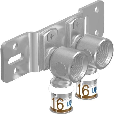 Uponor S-Press PLUS HK-Montageplatte radi 16-Rp1/2"FT c/c50mm, 1070684 (1/3)