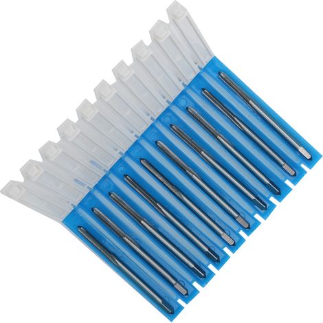 10 tarauds droits HSS haute dureté pour machines à tarauder, forets M3 x 0,5 H2 (1/5)