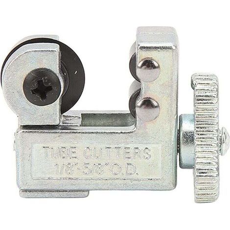 Rohrabschneider für Rohre mit einem Durchmesser von 3 mm bis 16 mm. Steigert die Arbeitseffizienz. Silberfarben. Für Kupfer-, Aluminium- und PVC-Rohre. (1/4)