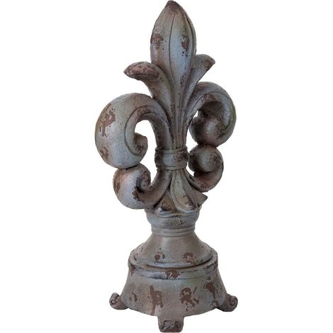 Figura flor color piedra, 34x22x63h cm (1/5)