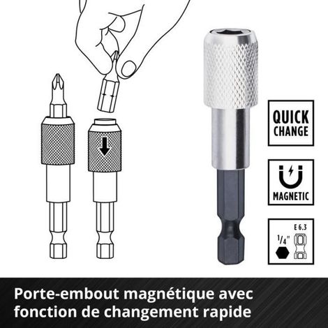 Embouts De Vissage - 33 Pièces Longueur 50 Mm Acier S2 Sablé - Pour Visseuses Et Perceuses Sans Fil - Coffret De Rangement M-Case (1/5)