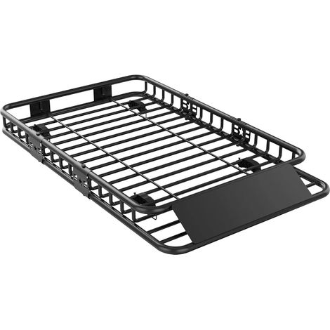 Porte-bagages de toit, capacité lourde, installation facile, noir (1/2)
