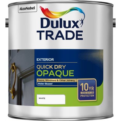 Dulux Trade Weathershield Quick Dry Opaque - White - 2.5L