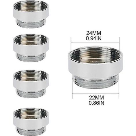 Adaptateur De Robinet - Kit 5 Pièces En Laiton - Mâle Et Femelle - Pour Filtre À Eau Et Aérateur - Cuisine Salle De Bain Jardin (1/3)