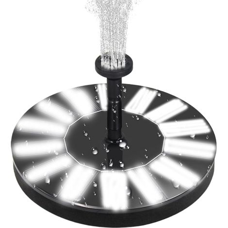 Fontaine solaire pour bain d'oiseaux - puissante fontaine solaire - (1/5)