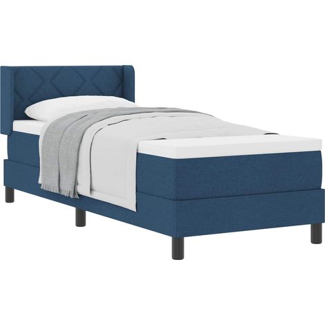 Maison Exclusive - Boxspringbett mit Kopfteil Blau 200 x 80 cm St