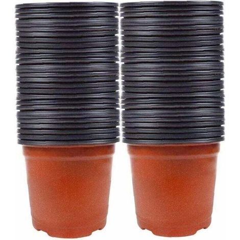 100pcs Semences Pots Nursery Plantes - Pots de Fleurs en Plastique pour Graines de Départ (1/4)