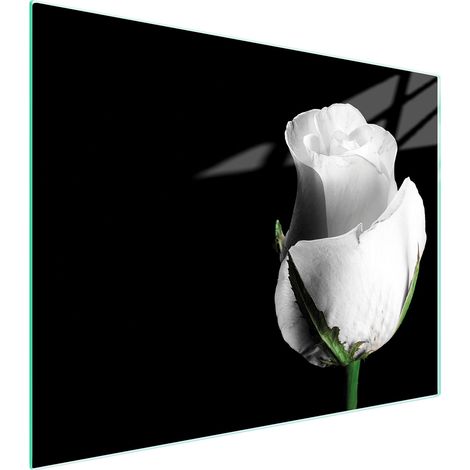 Glasschneidebrett 52x40 Rose
