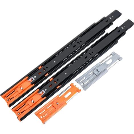 Coulisses de tiroir à extension complète 10"-22" - Rail robuste et en (1/5)