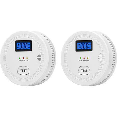 Détecteur De Fumée Et Monoxyde De Carbone Intelligent Avec Alarme 85 dB - Co Et Fumée Combiné Pour Maison Appartement (1/5)