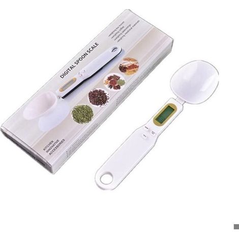 Cuillère-Balance Numérique - 0.1 g à 500 g - Pour Cuisine Maison et Préparation Précise d'Ingrédients - 1 Pièce
