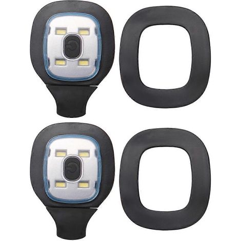 Lot de 2 lampes LED rechargeables USB pour bonnet, lampe frontale interchangeable pour bonnet à personnaliser (hommes et femmes). (1/5)