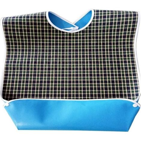 Bavoir pour adulte, tablier de cuisine, bavoir adulte, bavoir bave, soins aux personnes âgées (vert) (1/5)