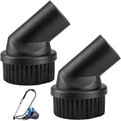 DTEKGAZ - 2 Stück 32-mm-Staubbürsten-Zubehördüsen für Staubsauger, passend für Universal-Staubsauger, Durchmesser 32 mm