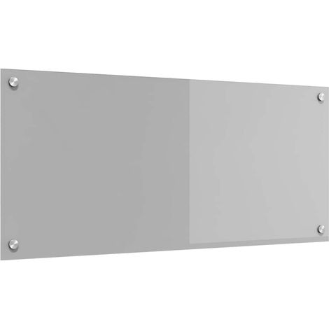 Protection de cuisine Gris clair 90 x 40 x 0,6 cm verre trempé CFW66297 (1/5)