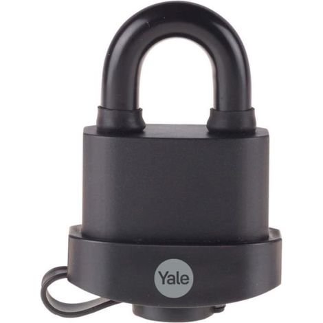 Cadenas étanche YALE - Y220B/51/118/1 - Anse laminé acier cémenté - Protection thermoplastique 51 mm - 3 clés (1/5)