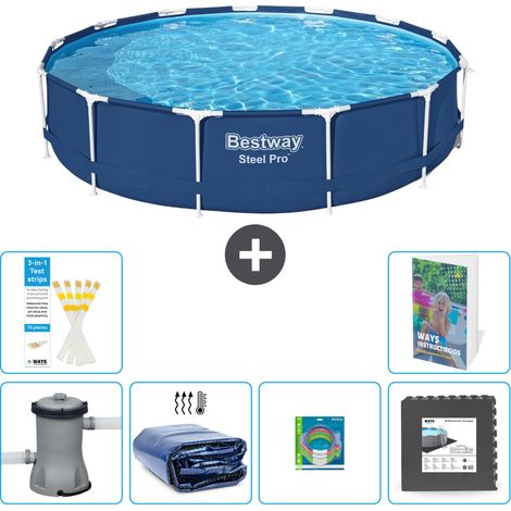 Bestway Piscina Bestway Steel Pro Rotonda - 396x84 cm - 7-pezzi  S177 (1/5)