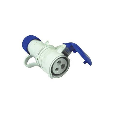 PRESA INDUSTRIALE VOLANTE ARGO BLU 2P+T CEE IP44- - 16A colore blu 71100 - 2 pezzi FANTON