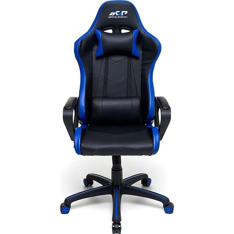 Poltrona Gaming Professional colore blu ruote girevoli antiscivolo M0826-02 (1/3)