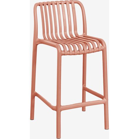 SKLUM Stapelbarer Gartenhocker Wendell aus Polypropylen Terracotta ↑65 cm