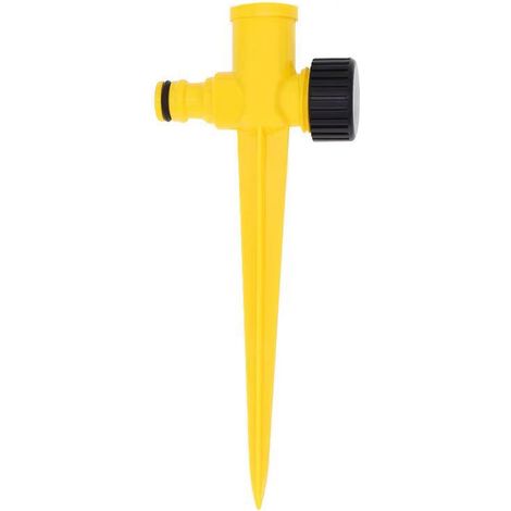 Arroseur oscillant réglable 4/6 jets avec piquet de sol en plastique fileté - Système d'arrosage automatique pour jardin et pelouse