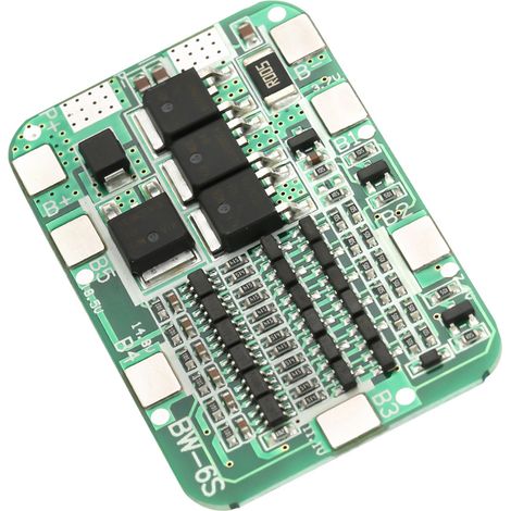6S 12A 22V 24V Batterieschutzplatine (PCB BMS) für 18650 Lithium-Ionen-Akkus (1/5)