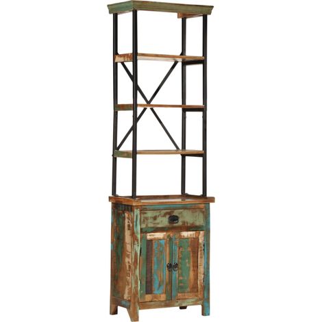 Highboard 55x30x180 cm Solid Wood Reclaimed vidaXL (1/5)