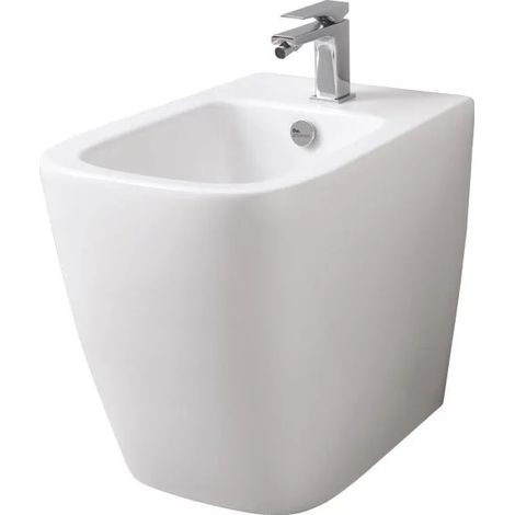 Bidet A16 filomuro cm. 52x36 bianco lucido con fissaggio incluso (1/5)