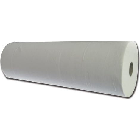 GIMA Lenzuolino Igienico per Lettino, 2 Strati in Cellucotton Microgoffrato Incollato, per Studi Medici ed Estetici, Bianco, Misura 100 m x 50 cm, 263 Strappi da 38 cm, 6 Rotoli Imbustati Singoli