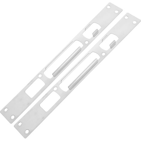2 Stück Türschließblech aus Edelstahl mit 238mm Lochabstand Robuste Verstärkungsplatte für Haustü... (1/5)