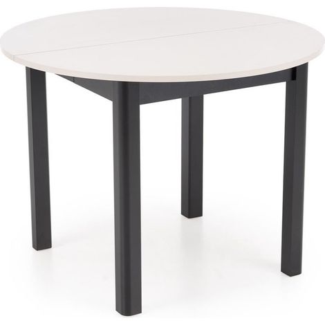 Mesa Houston 961, Cachemira + Negro, 76x0x0cm, Alargamiento, MDF