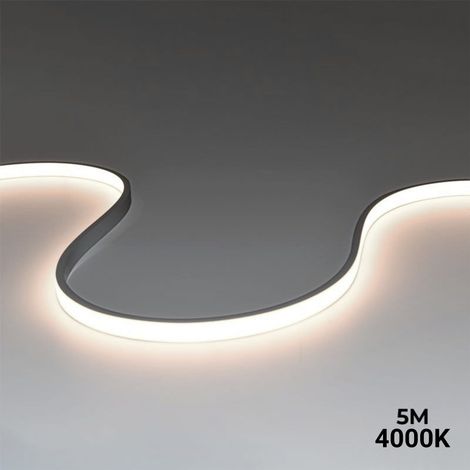 Neon LED flessibile 24V DC - 5x11mm - 5 metri - Lotto completo