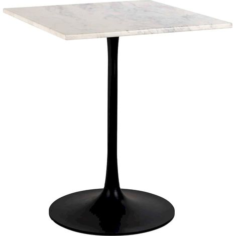 Table d'appoint marbre blanc élégante - Blanc marbré (1/4)