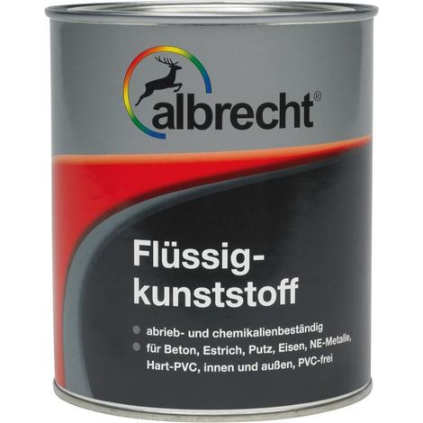 Albrecht Flüssigkunststoff 750 ml silbergrau RAL 7001 Kunststofflack Innen Außen