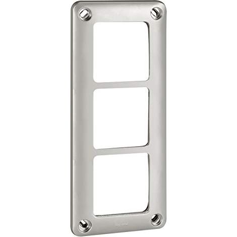 Piastra interruttore Legrand Soliroc acciaio inox montaggio 4 punti