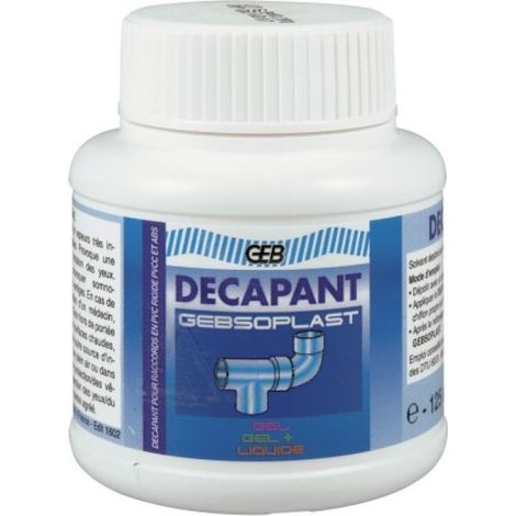 Décapant GEBSOPLAST pour raccords PVC évacuation - 125ml (1/2)