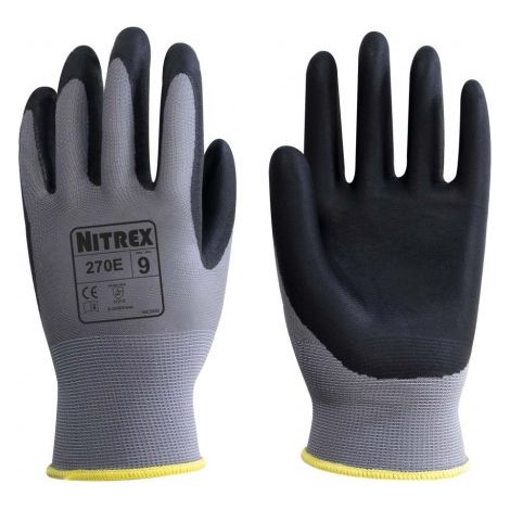 GUANTE POLYESTER/SPANDEX G 15 NITRILO PALMA TALLA-9 270-E - NITREX
