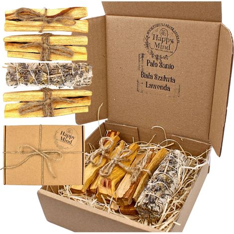 Happy Mind Palo Santo Set 75g + Weißer Salbei mit Lavendel (1/5)