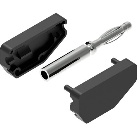 Electro PJP 215-CD1-N Fiche banane mâle, droit Ø de la broche: 2 mm noir 1 pc(s) (1/2)