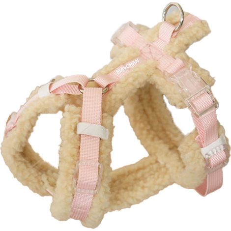 Filiyano-Harnais en peluche pour animaux de compagnie, sangle de poitrine réglable en forme de Y pour chiens de race Teddy, Corgi et autres animaux de (1/5)