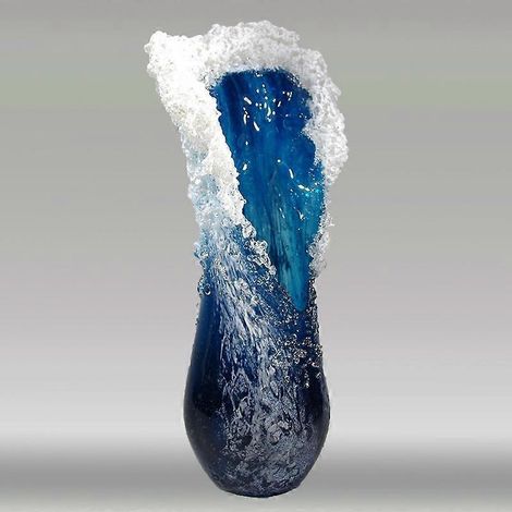 Vase vague océan Décoration florale pour la maison (1/3)