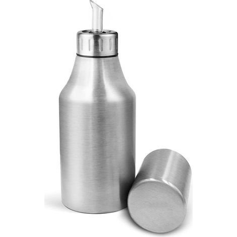 Distributeur d'huile d'olive, bouteille en acier inoxydable étanche, carafe à huile d'olive pour la cuisine (1/5)