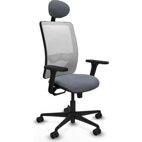 Chaise de bureau piqueras y crespo Zulema blanc mousse épaisse (1/2)