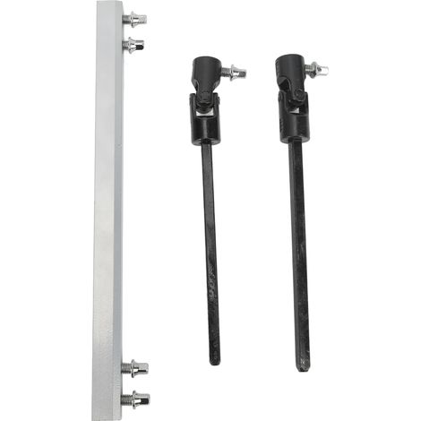 Barre de liaison d'arbre de commande double pour batterie, arbre de transmission métallique professionnel, tige de connexion argentée (1/5)