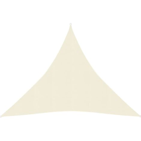 Vela ombreggiante/ombrellone 160 g/m² 4,5 x 4,5 x 4,5 m HDPE crema 020009090