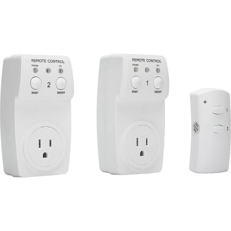 Prise connectée avec boîtier ABS, télécommande et interrupteur marche/arrêt sans fil pour la maison
