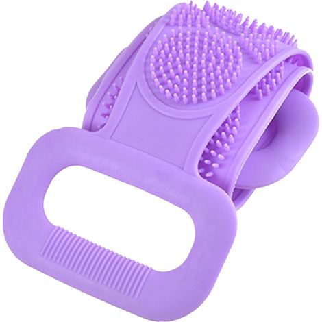 Ceinture Exfoliante En Silicone - Double Face - Longueur Étendue - Pour Bain - 1 Pièce (1/5)
